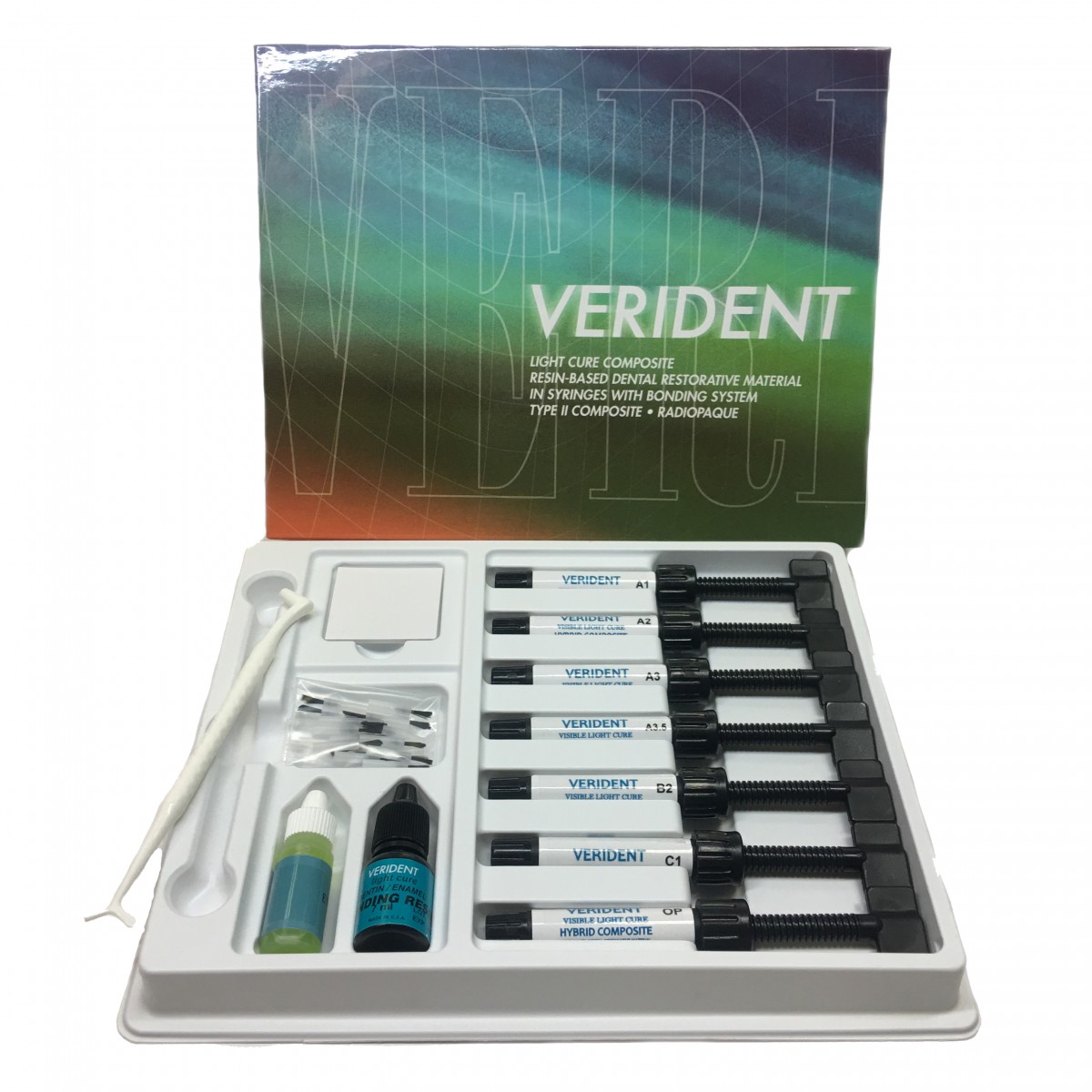 Материал композитный стоматологический светового отверждения VERIDENT (Light Cure Hybrid Composite)